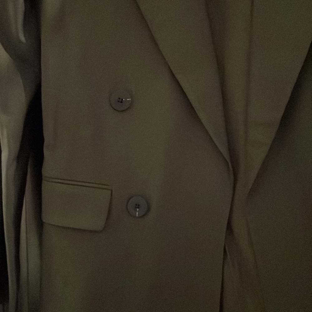 NWT Massimo Dutti Mock Double Breasted Suit Blazer - Picture 3 of 6
